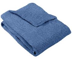 Martina Home Schutzhülle aus elastischem Sessel Modell Tunez Bezug für Relax-Sessel 32x42x8 cm Blau (AZAFATA)