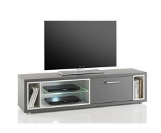 Stella Trading Shades 4 TV Lowboard, Holz, Grau, 140 x 37 x 36 cm