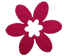 Petras Bastel News Streudeko, Fliz, pink, 18 x 12 x 5 cm