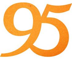 Petras Bastel News Streudeko, Fliz, dottergelb, 18 x 12 x 3 cm