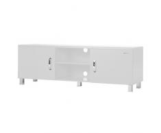 Miami 225701WE Lowboard mit 2 Türen und 2 Fächern, Holz, weiÃ, 43 x 160 x 52,5 cm