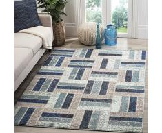 Safavieh Cordova gewebter Teppich, MNC214E, Grau/Blau, 200 X 279 cm