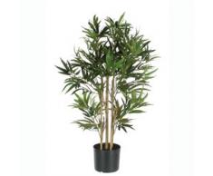 MICA Decorations 992252 Bambus im Kunststofftopf Kunstpflanze, Polyester, grün, 75 x 75 x 150 cm