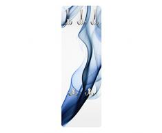 Apalis 78582 Wandgarderobe Blaue Nebula | Design Garderobenpaneel Kleiderhaken Flurgarderobe Hakenleiste Holz Standgarderobe Hängegarderobe | 139x46cm