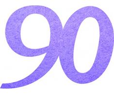 Petras Bastel News Streudeko, Fliz, lila, 18 x 12 x 3 cm