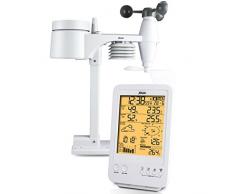 Alecto WS-4800 Wetterstation LCD Farbdisplay, inklusive Innen- und AuÃentemperatur, Wettervorhersage-Piktogramm, Tendenzanzeige, WeiÃ, 148 x 389 x 442 mm