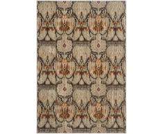 Safavieh Vichy Gewebt Teppich, Polyester, GrÃ¼n/Braun, 154 x 228 cm