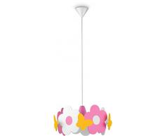 Philips MyKidsroom LED Pendelleuchte Iridia, Holz, rot