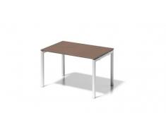 Bisley Cito Schreibtisch, 740 mm HÃ¶henfixes U H 19 x B 1200 x T 800 mm, Dekor NuÃbaum, Gestell VerkehrsweiÃ, Metall, Wn396 Dekor NuÃbaum, Gestell VerkehrsweiÃ, 80 x 120 x 85 cm
