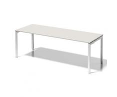 Bisley Cito Schreibtisch, 650-850 mm HÃ¶heneinstellbares U H 19 x B 2200 x T 800 mm, Dekor GrauweiÃ, Gestell VerkehrsweiÃ, Metall, Gw396 Dekor GrauweiÃ, Gestell VerkehrsweiÃ, 80 x 220 x 85 cm