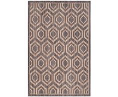 Safavieh Bellagio Gewebt Teppich, Polyester, Grau/Beige, 121 x 182 cm