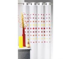 Gestreifter Vorhang gepunktet geometrischen, Piment, 140 x 240 cm