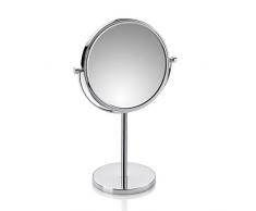 Kela Standspiegel, Fabienne, 1-/3-fach Vergrößerung, Ø 18 cm, Metall, 20642