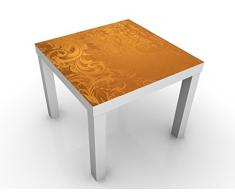 Apalis 46220-276825-855817 Design Tisch Goldener Barock, 55 x 55 x 45 cm, weiÃ