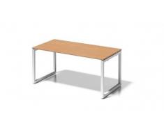 Bisley Cito Schreibtisch, 740 mm HÃ¶henfixes O H 19 x B 1600 x T 800 mm, Dekor Buche, Gestell VerkehrsweiÃ, Metall, Bc396 Dekor Buche, Gestell VerkehrsweiÃ, 80 x 160 x 85 cm