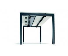 Bisley Cito Kabelkanal fÃ¼r Schreibtisch B 1800 mm, Metall, 334 Anthrazitgrau, 1.5 x 16.5 x 0.7 cm