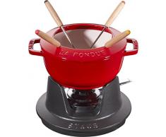 Staub Fondueset, Induktionsgeeignet, Gusseisen, Kirschrot, 1 Einheiten