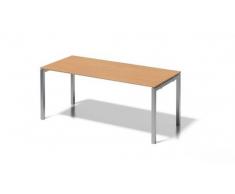 Bisley Cito Schreibtisch, 740 mm HÃ¶henfixes U H 19 x B 1800 x T 800 mm, Dekor Buche, Gestell Silber, Metall, Bc355 Dekor Buche, Gestell Silber, 80 x 180 x 85 cm