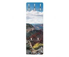 Apalis 79194 Wandgarderobe Natur des Canyons | Design Garderobe Garderobenpaneel Kleiderhaken Flurgarderobe Hakenleiste Holz Standgarderobe Hängegarderobe | 139x46cm
