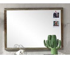Stella Trading BZDD643050 Wandspiegel Spiegel, Holz, braun, 98 x 70 x 2 cm