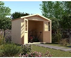weka Gartenhaus 218 Gr. 2, 28 mm, Satteldach mit wekaLine, natur, DT