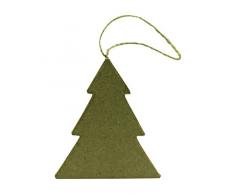 DecoPatch Mache flacher Weihnachtsbaum zu hÃ¤ngen, braun