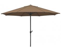 Schneider Sonnenschirm Adria, mocca, ca. 350 cm Ø, 8-teilig, rund