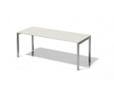Bisley Cito Schreibtisch, 740 mm HÃ¶henfixes U H 19 x B 2000 x T 800 mm, Dekor GrauweiÃ, Gestell Silber, Metall, Gw355 Dekor GrauweiÃ, Gestell Silber, 80 x 200 x 85 cm
