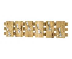 Haku-Möbel 15614 Wandgarderobe, MDF, Eiche, 11 x 81 x 20 cm