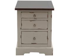 SIT-Möbel 9762-97 Rollcontainer Spa, Akazie massiv, Farbe taupe, 3 Schubladen, auf Rollen, Schubladeninnenmaà 42 x 29,5 cm, Höhe oben 7,8 cm mittig 11,8 cm, unten 16,8 cm, 48 x 55 x 62 cm