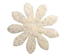 Petras Bastel News Streudeko, Fliz, Creme, 18 x 12 x 5 cm