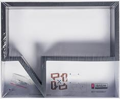 Duraline Cloud Lacquered Dekoratives Wandregal, MDF, Schwarz, 40.7 x 12 x 34 cm