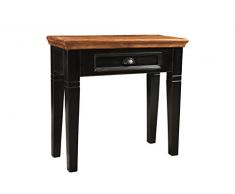 Sit Möbel 5884-11 Telefontisch Corsica, 80 x 35 x 80 cm, Mango/MDF, schwarz mit honigfarbiger Platte