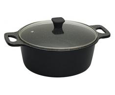 Kasserolle Prestige aus Steinquarzaluminium mit Deckel Size: 19.5cm H x 39cm W x 30.5cm D