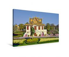 Premium Textil-Leinwand 90 x 60 cm Quer-Format Pavillon im Königspalast in Phnom Phen | Wandbild, HD-Bild auf Keilrahmen, Fertigbild auf hochwertigem Vlies, Leinwanddruck von Harry Müller