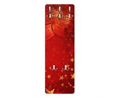 Apalis 79118 Wandgarderobe Liebesengel | Design Garderobe Garderobenpaneel Kleiderhaken Flurgarderobe Hakenleiste Holz Standgarderobe Hängegarderobe | 139x46cm
