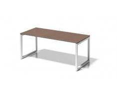Bisley Cito Schreibtisch, 740 mm HÃ¶henfixes O H 19 x B 1800 x T 800 mm, Dekor NuÃbaum, Gestell VerkehrsweiÃ, Metall, Wn396 Dekor NuÃbaum, Gestell VerkehrsweiÃ, 80 x 180 x 85 cm