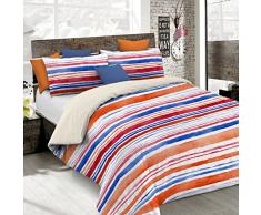 Fantasy Italian Bed Linen Bettbezug, Einzelne, Mikrofaser, Streifen