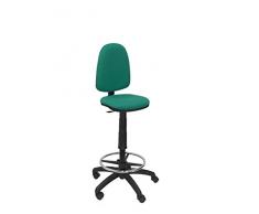 PIQUERAS Y CRESPO t04cp â ergonomischer Hocker, verstellbar in Höhe und Aro FuÃstütze grün
