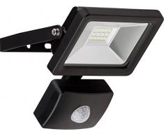 Goobay 10W LED Flutlicht mit Bewegungsmelder, Glas, Schwarz