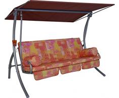 Angerer Dream Hollywoodschaukel 3-Sitzer Design California, gelb, 210 x 145 x 160 cm, 1941/278/39