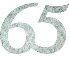 Petras Bastel News Streudeko, Fliz, grau-meliert, 18 x 12 x 3 cm