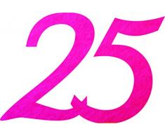 Petras Bastel News Streudeko, Fliz, pink, 18 x 12 x 3 cm