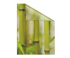 Lichtblick Fensterfolie 50 x 50 cm mit Motiv Bambus - Grün, Selbstklebender Sichtschutz ohne Bohren, blickdichtes Fensterdekor, für alle Glasflächen