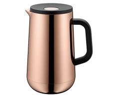 WMF Isolierkanne Thermoskanne Impulse Vintage Kupfer, 1,0 l, für Tee oder Kaffee Druckverschluss hält Getränke 24h kalt und warm