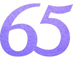 Petras Bastel-News A-GEF3365-43 Streudeko, Fliz, Lila, 18 x 12 x 3 cm