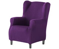 Martina Home Schutzhülle aus elastischem Sessel Modell Tunez Bezug für Ohrensessel 33x42x8 cm Lila (CARDENAL)