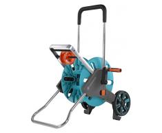 GARDENA AquaRoll M Easy: Schlauchwagen mit bis zu 60 m Kapazität, besonders standfest, mit komfortabler Schlauchführung in robustem Metallrahmen, Nachtropfstopp, werkzeuglose Montage (18515-20)