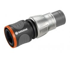 Gardena 18255-50 Anschlussstück Wasserschlauch, Schwarz/Silber, 13 mm (1/2) und 15 mm (5/8)