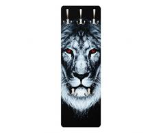 Apalis 78730 Wandgarderobe Dark Lion | Design Garderobe Garderobenpaneel Kleiderhaken Flurgarderobe Hakenleiste Holz Standgarderobe Hängegarderobe | 139x46cm